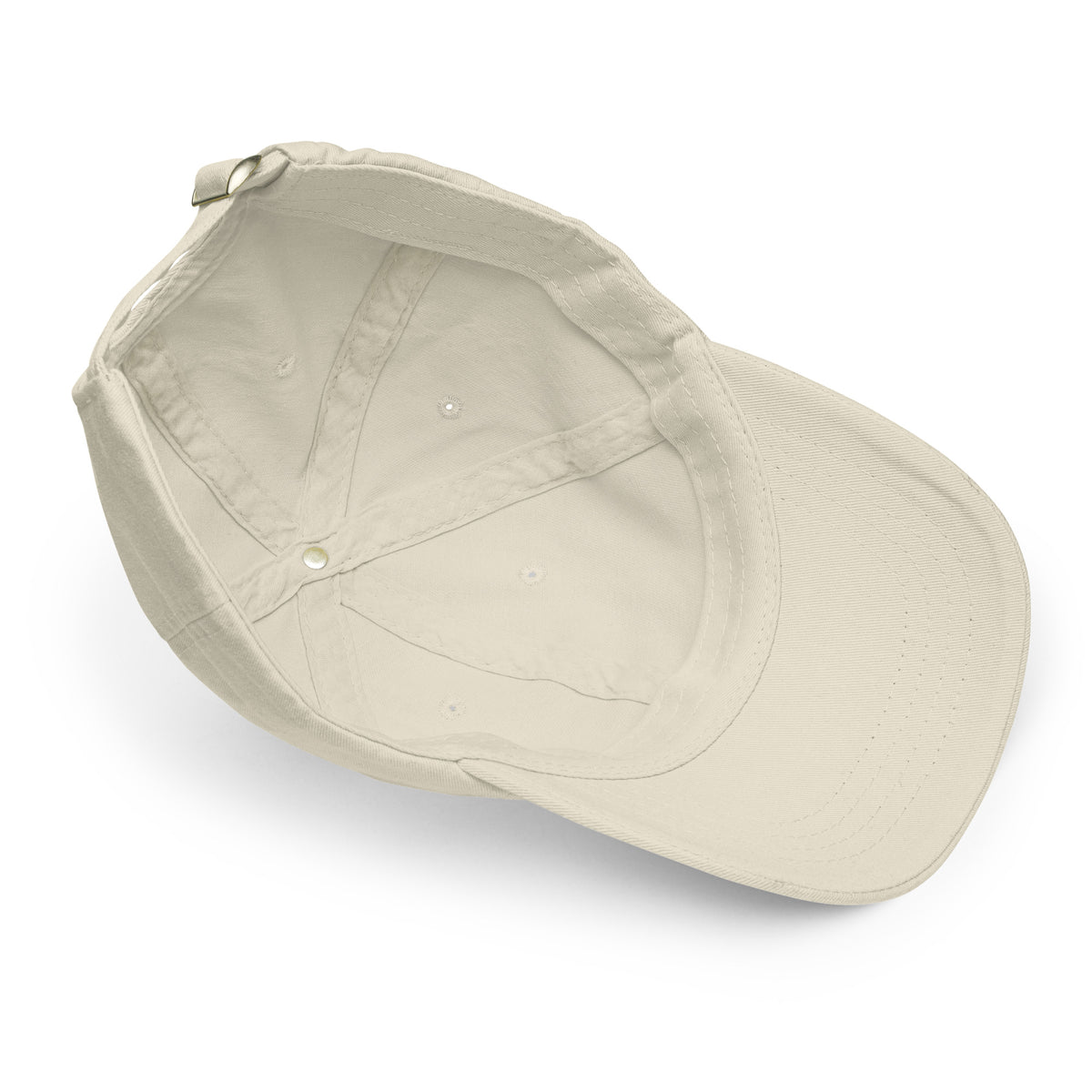 CAN'T COMPLAIN. WILL THOUGH. embroidered cap in Beige, embroidery close-up view