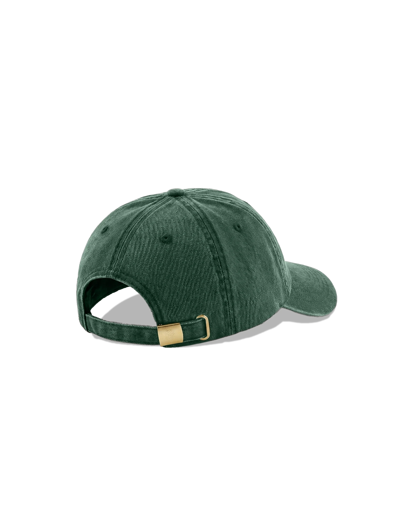 Rear view of Vintage Bottle Green Beechfield low-profile cap