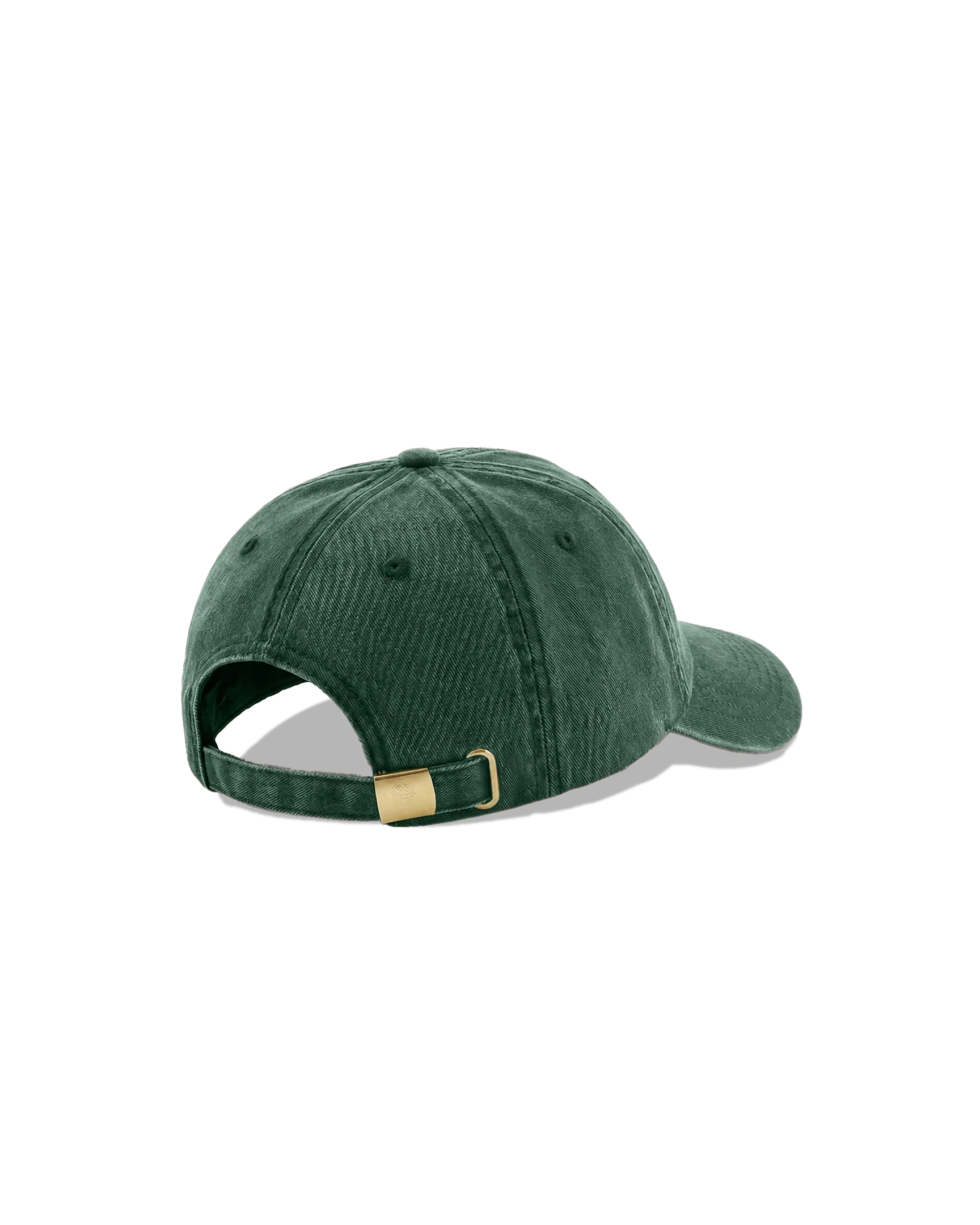 Rear view of Vintage Bottle Green Beechfield low-profile cap